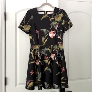Ted Baker Black Floral dress